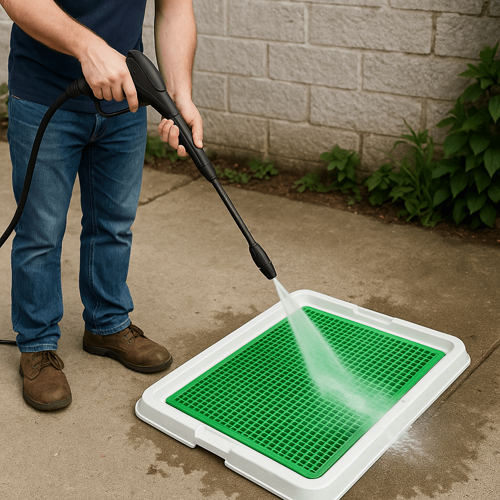 Can You Power Wash a Plastic Pee Pad Holder?